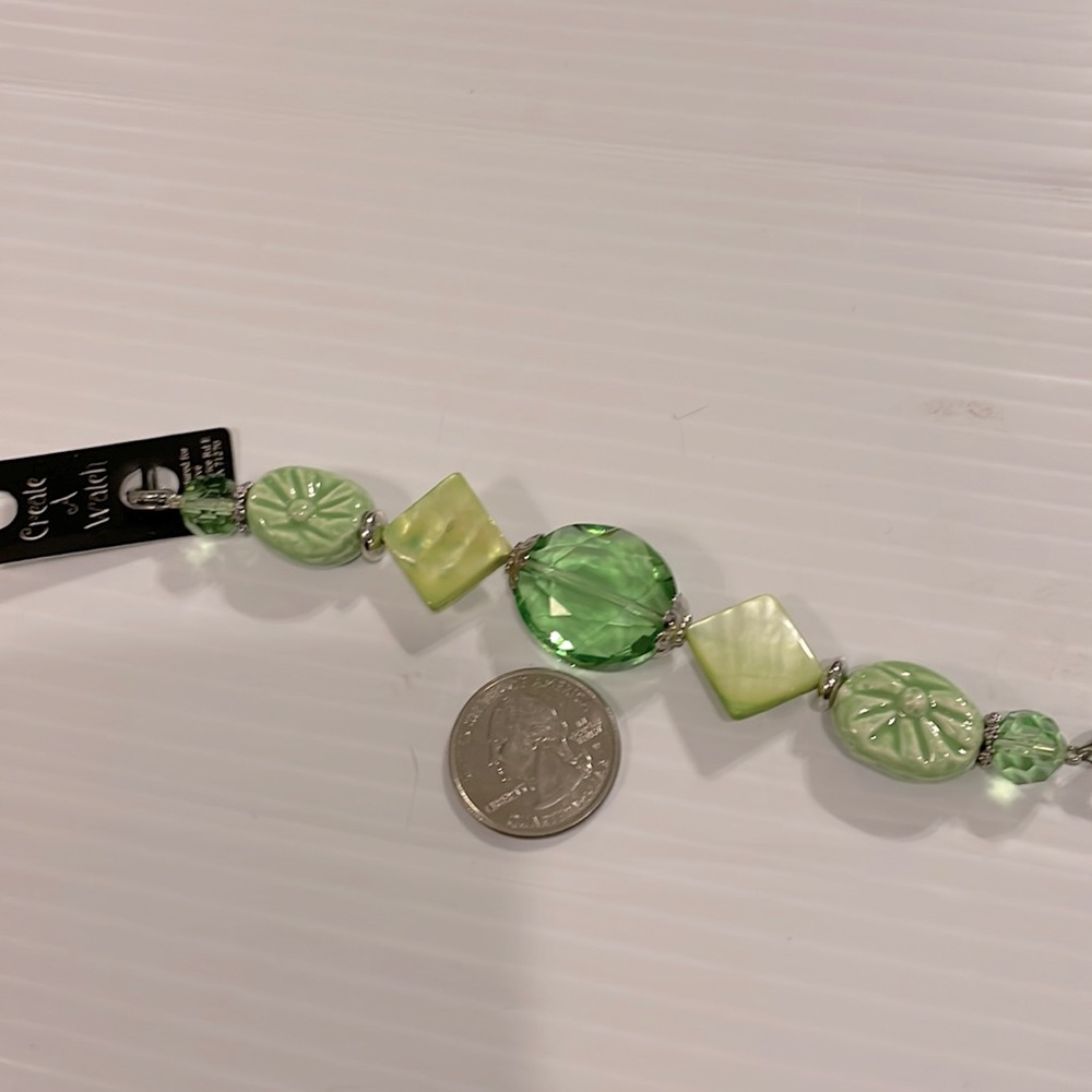 NWT Create a watch or Bracelet beaded detail strand w/clasp bracelet